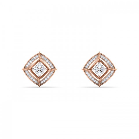 Beautiful Rounded Square Earring