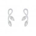 Infinity Leaves Earring