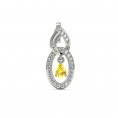 Yellow Citrine Cameo Earrings