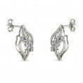 Ivy Crystal Leaves Earrings