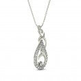 Fancy Drop Duet Carnation Pendant