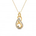 Fancy Drop Duet Carnation Pendant