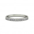 Crystal Half Loop Ring