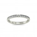 Crystal Half Loop Ring